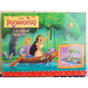 Pocahontas 3-D Stand Up Jigsaw Puzzle Disney 90s